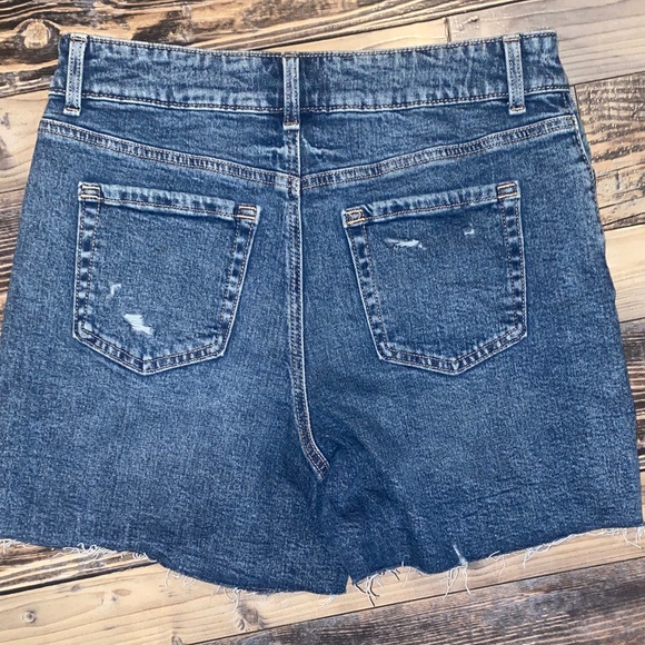 Maurices Blue Denim High-Rise Shorts - Picture 3 of 3